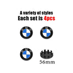 4Pc 68mm 56mm Car Rim Cover Wheel Hub Center Caps Badge Emblem Accessories For BMW E90 E60 F18 E46 F30 F20 M2 M5 M3 E87 M4 X3 X5