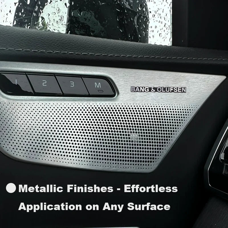 Chevrolet 3D Aluminum Car Audio Stickers Fit For Silverado Impala Malibu Equinox Cruze Camaro Tahoe/Suburban Blazer Spark Aveo