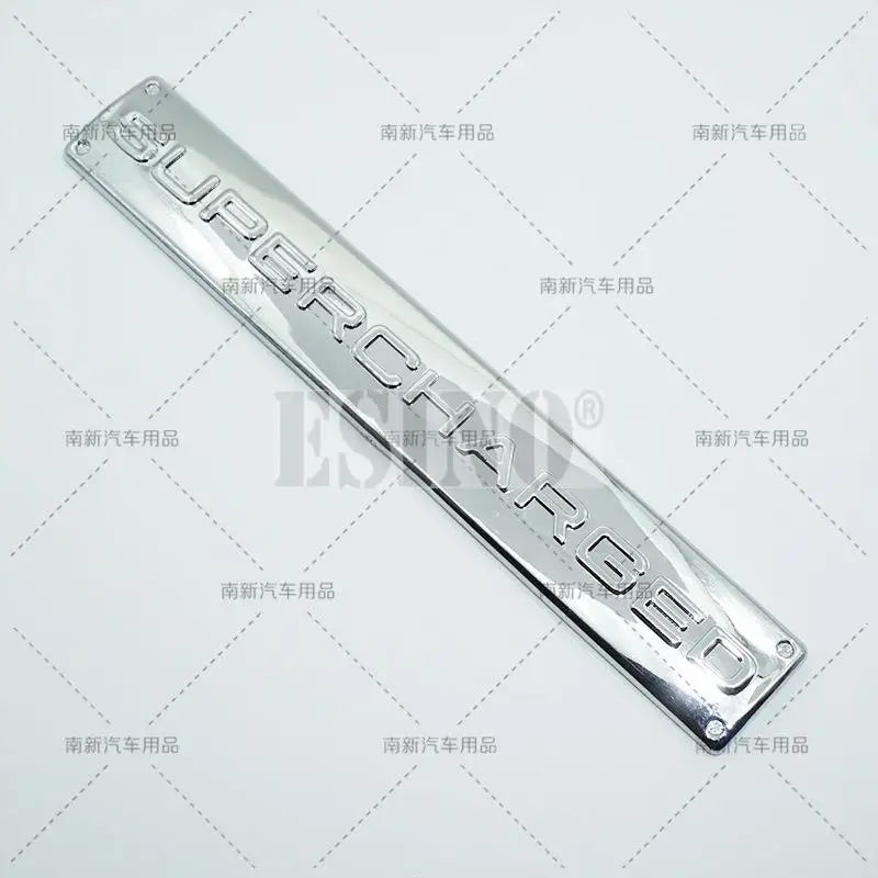 Car Styling Supercharged 3D ABS Adhesive Emblem Rear Trunk Badge Fender Sticker Car Body Decal Auto Accessory