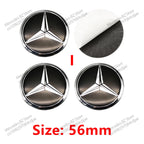 4pcs 56mm 75mm Car Wheel Center Hub Caps Cover Auto Accessories Mercedes Benz Amg C180 C200 C260 W108 W124 W126 W140 W168 W176