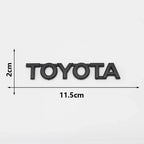 3D ABS TOYOTA Letters Emblem Rear Trunk Badge Logo Nameplate Sticker Black Chrome For Hilux Highlander Yaris RAV4 Camry Corolla