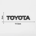 3D ABS TOYOTA Letters Emblem Rear Trunk Badge Logo Nameplate Sticker Black Chrome For Hilux Highlander Yaris RAV4 Camry Corolla