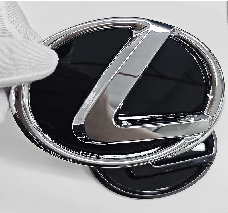 100/110/120/130/140/150/160mm Car Rear Trunk Emblem Front Grille Logo For Lexus ES RX NX LS UX LM LX GX LC RZ IS CT GS RC HS SC