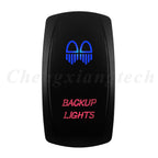 Waterproof 5 Pins SPST On/Off Rocker Switch Blue & Red Led 20A/12V 10A/24V Toggle Switch GPS for Cars,Trucks, RVs, Boats