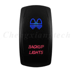 Waterproof 5 Pins SPST On/Off Rocker Switch Blue & Red Led 20A/12V 10A/24V Toggle Switch GPS for Cars,Trucks, RVs, Boats