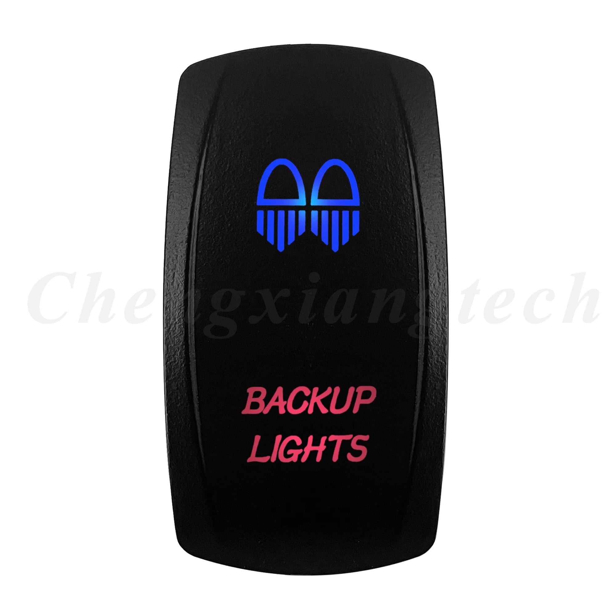 Waterproof 5 Pins SPST On/Off Rocker Switch Blue & Red Led 20A/12V 10A/24V Toggle Switch GPS for Cars,Trucks, RVs, Boats