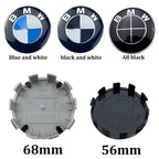 4Pcs Car Wheel Hub Cap Center Emblem LOGO Accessories for BMW E90 E60 F18 E46 X3 X5 X1 G30 E60 F30 E90 G20 E46 F02 G28 56MM 68MM