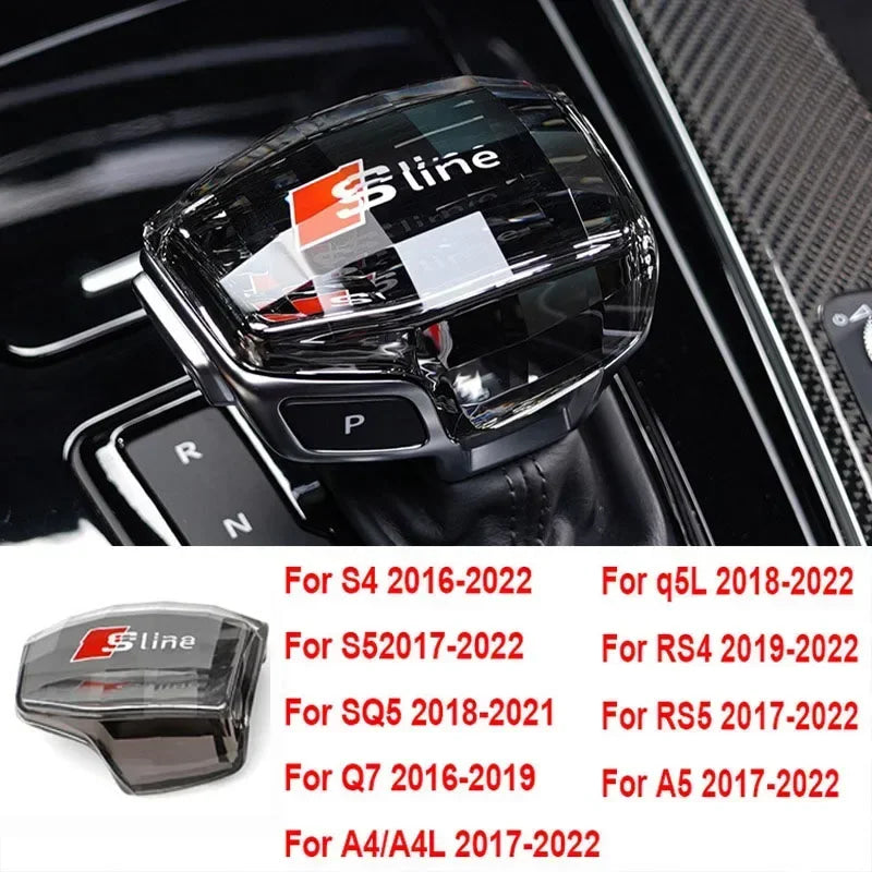 Audi Crystal Gear Shift Handle Head Lever A6 C8 A6L RS7 A7 Q8 S8 SQ8 Q7 RS6 A8L A4 A4L Q5L RS4 RS5 A5 S4 S5 SQ5