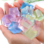Square Ice Stress Ball Fidget Toys Stress Relief ADHD Autism Sensory Toys Soft Squishy Toys Party Favors Gifts for Kids Adults