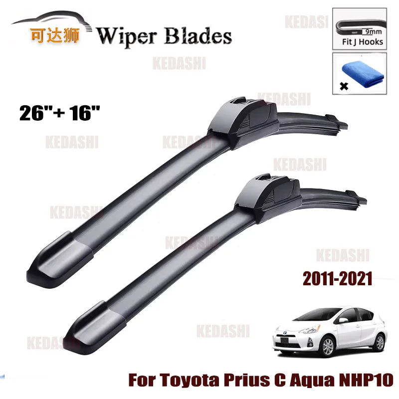 Car Front Wiper Blade For Toyota Prius C Aqua NHP10 2011~2021 Windscreen Windshield Windows Car Wiper 2020 2019 2018