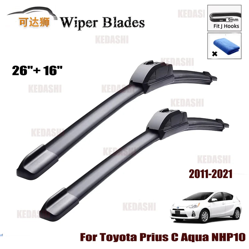 Car Front Wiper Blade For Toyota Prius C Aqua NHP10 2011~2021 Windscreen Windshield Windows Car Wiper 2020 2019 2018