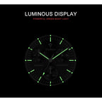 CADISEN New Men's Watches Luxury Quartz Wrist Watch For Men Sapphire AR Coated Crystal Canvas VK68 Speed Chronograph Automatic