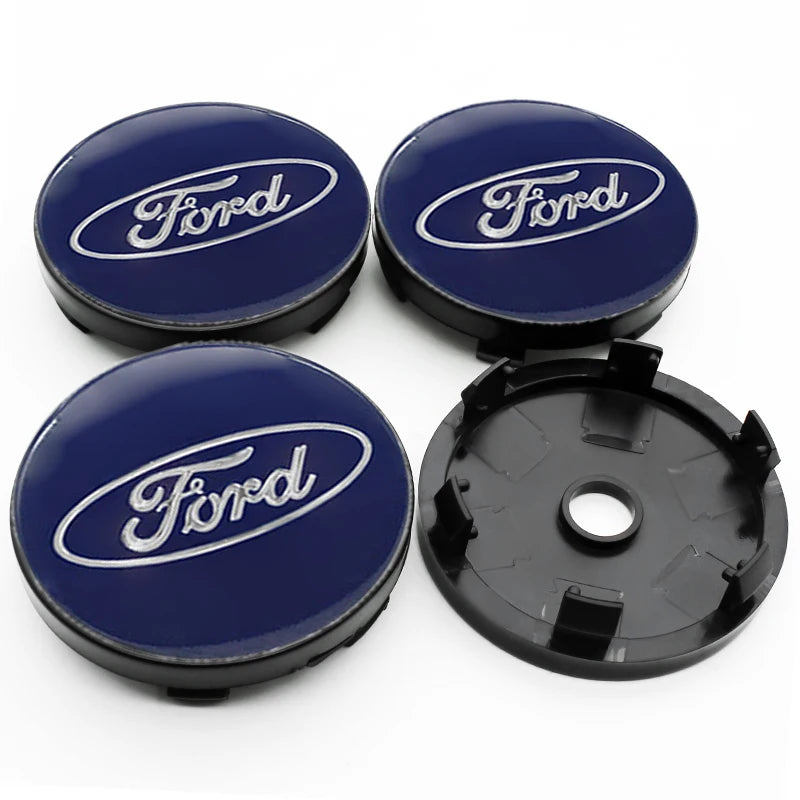 4Pcs 56mm 60mm 54mm Car Wheel Center Hub Cap Rim Cover Stickers For Ford Focus Mondeo Edge Ecosport Ranger Fiesta Fusion Kuga