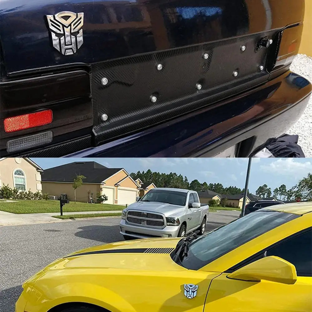 New 3D Car Stickers For Transformer Badge Decepticon Emblem Tail Decal Cool Autobots Logo Car Styling Motorcycle Car Accessories