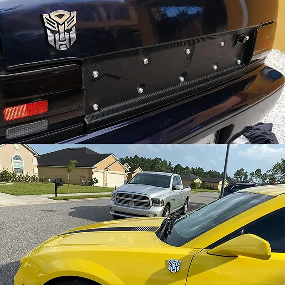 New 3D Car Stickers For Transformer Badge Decepticon Emblem Tail Decal Cool Autobots Logo Car Styling Motorcycle Car Accessories