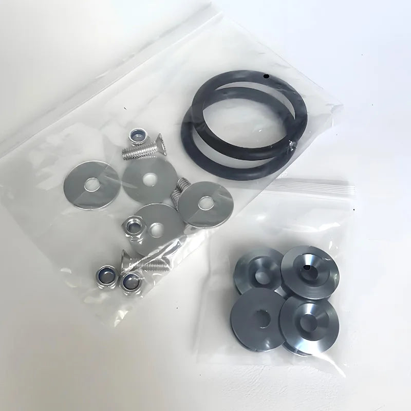 Multiple colors Universal Front Rear Bumper Trunk Quick Release Fastener Kit with Release Tabs and O-Ring For Racing Drifting