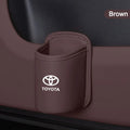 For Toyota Car Door Water Cup Holder Back Seat Drink Rack Leather Storage  Corolla Yaris Prius Camry Auris Avensis car sticker