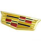 6.3cm 9.2cm Metal Alloy Car Trunk Emblem Side Body Sticker C-Pillar Label Window Badge Decoration for Cadillac XT5 ATSL XTS SRX