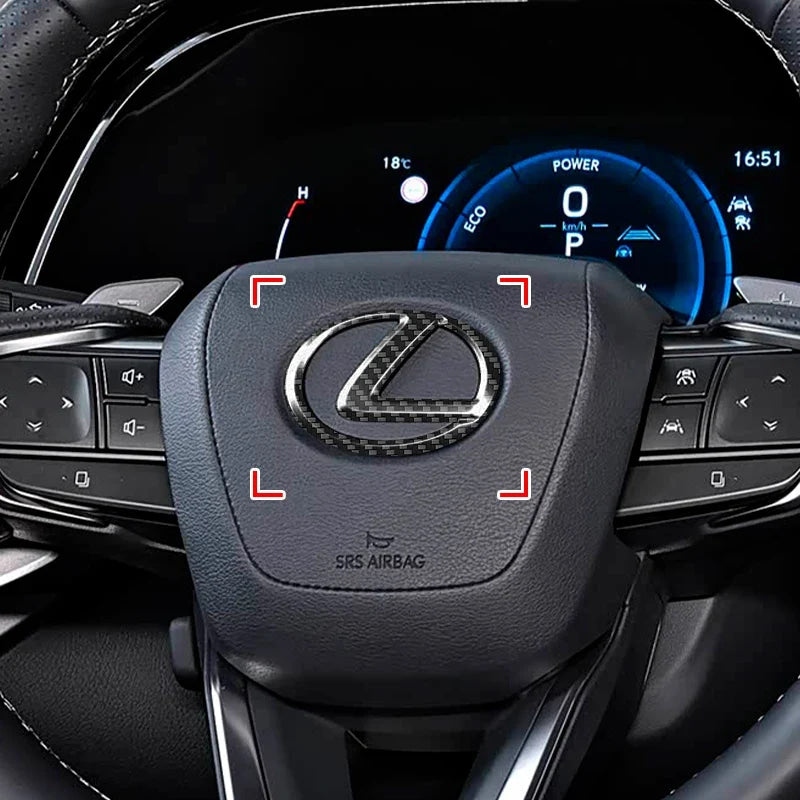 Car Steering Wheel Sticker Badge Decoration Auto Accessories For  CT200H ES350 GX460 470 IS250 LS460 NX300 RX300 350 450H NX RX