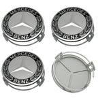 75MM 4pcs Car Wheel Center Covers Hub Caps For Mercedes Benz W203 W204 W210 W168 AMG CLA GLB GLC Interior Mouldings DQLGG-BENC