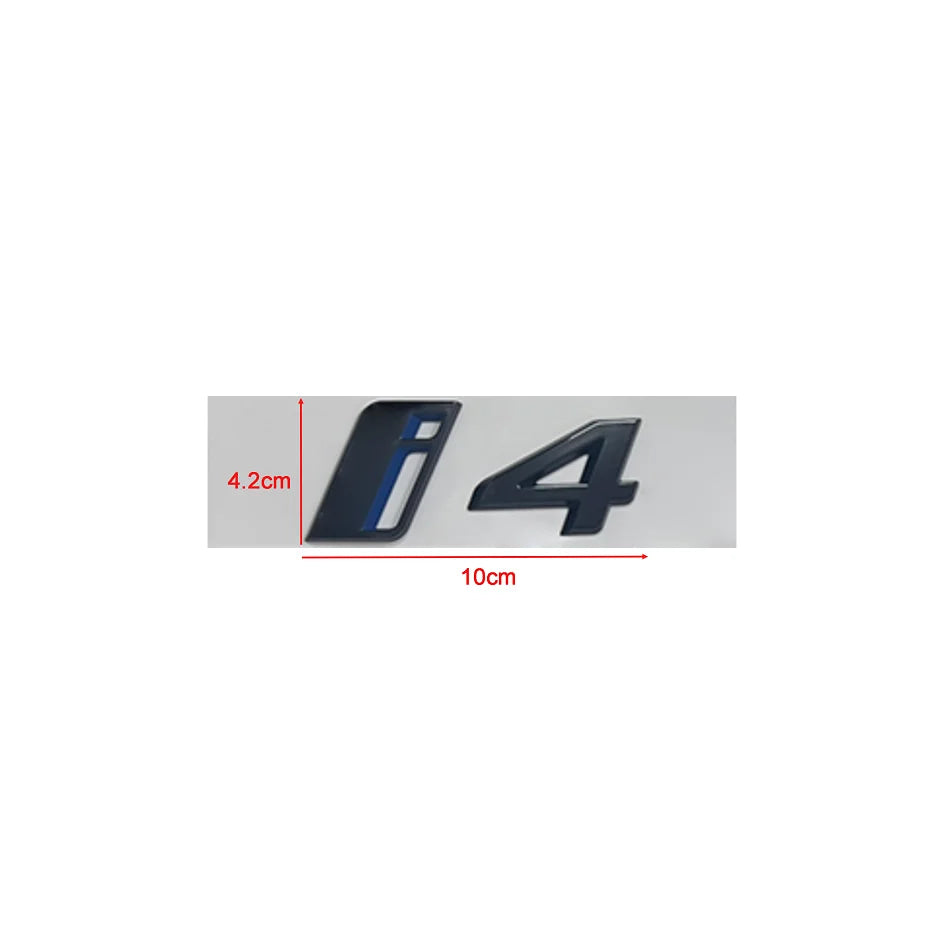 ABS Letters Numbers Glossy Black ix i3 i4 i7 iX ix3 iX4 ix7 Emblem for BMW X1 X3 X5 X6 GT Car Rear Logo Badge Sticker