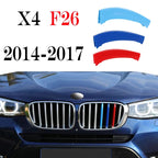 ABS Car Grille Trim Strip For BMW X1 X2 X3 X4 X5 X6 X7 E84 F48 F49 F39 E83 F25 G01 F26 G02 E70 F15 E53 G05 E71 E72 F16 G06 G07