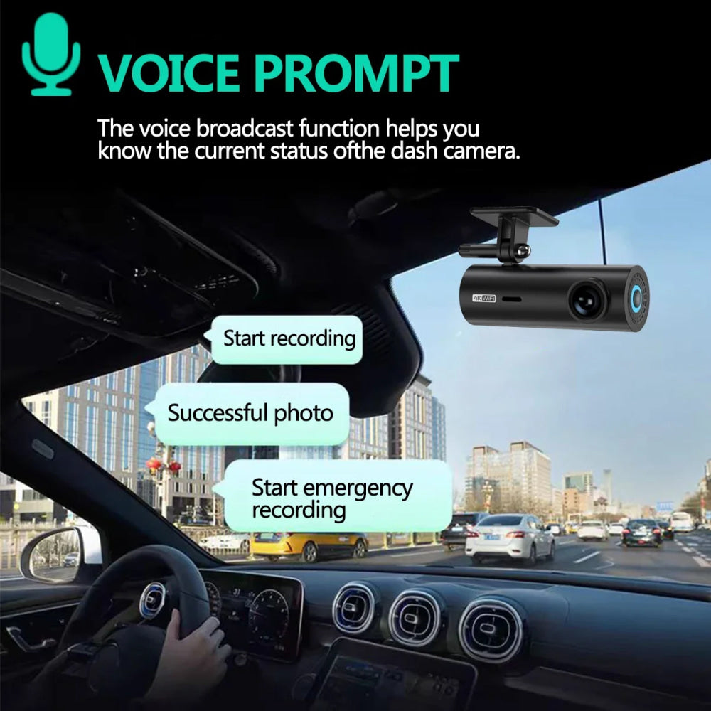 dashcam for car Black box Driving Video Recorders 4K WiFi Mini Front Camera Dash Cam 24H Parking Monitor Car Recording camera