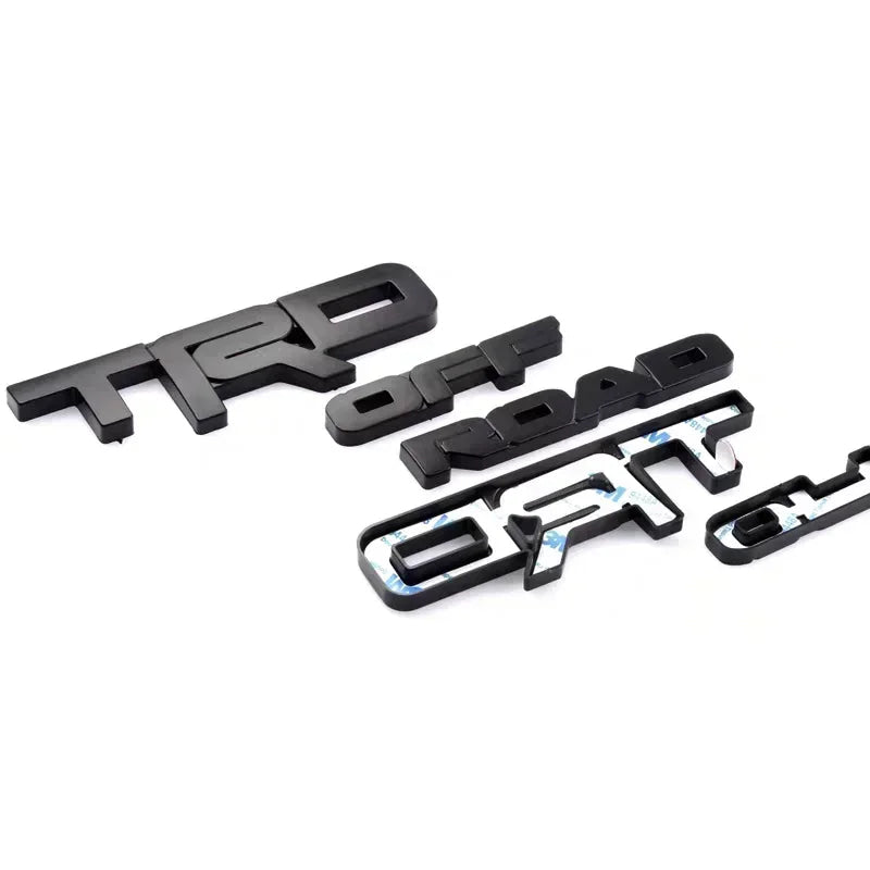 5Pcs ABS OVERLAY car logo Emblem for Toyota 4runner TRD off-road vehicle front grille luggage wing sticker modified accessories