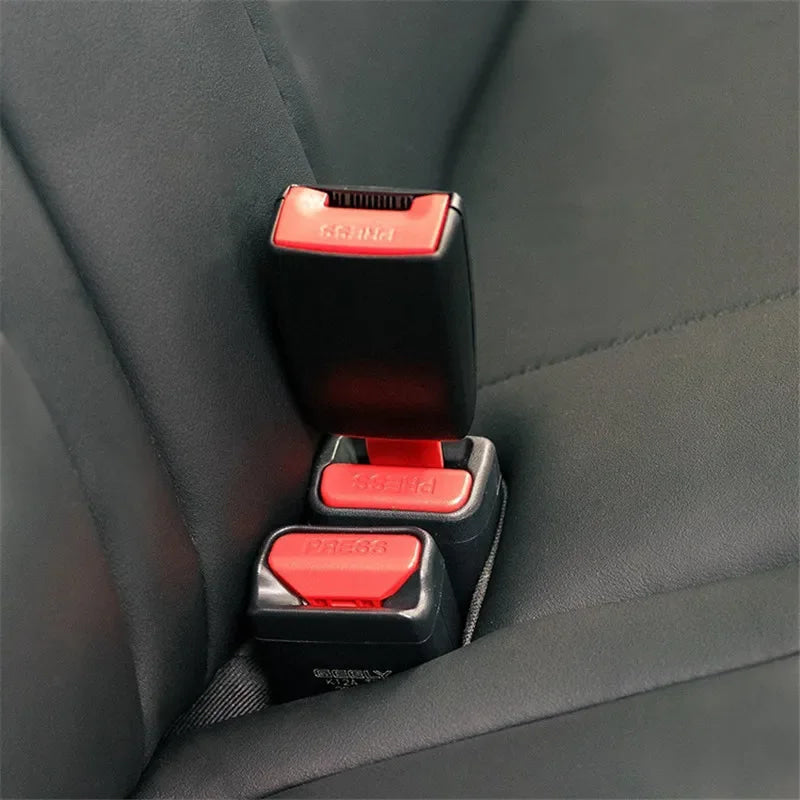 Extensor de Clip para cinturón de seguridad de coche, 2 uds., bloqueo de cinturón de seguridad, enchufe de hebilla, extensor de enchufe de inserción gruesa seguro