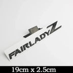 3D Letters Fairlady Z Logo Rear Boot Trunk Emblem Badge for Nissan Nismo 350Z 370Z Z33 GTR Side Fender Car Sticker Decals