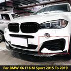 New Performance Gloss Black Front Bumper For BMW X6 F16 M Sport 2015 To 2019 ABS Splitter Lip Spoiler Diffuser By Body Kit
