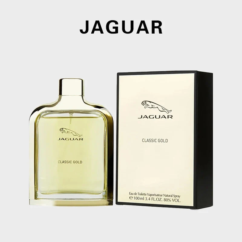 Jaguar Classic Gold men Eau De Toilette Spray 100ml Woody fragrance notes with original, long-lasting scent