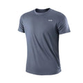 Camiseta de manga corta de secado rápido para hombre, camisa deportiva de gimnasio para correr, absorbe la humedad, cuello redondo, entrenamiento, ejercicio, gimnasio, Tops ligeros