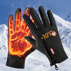 Guantes de invierno para hombres y mujeres con pantalla táctil cálidos para ciclismo al aire libre conducción motocicleta guantes fríos guantes antideslizantes a prueba de viento