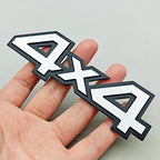 3D Metal Car Logo 4WD 4X4 Emblem Badge for Toyota Subaru Honda Jeep SUV Off Road Chrome Black Sticker Accessories