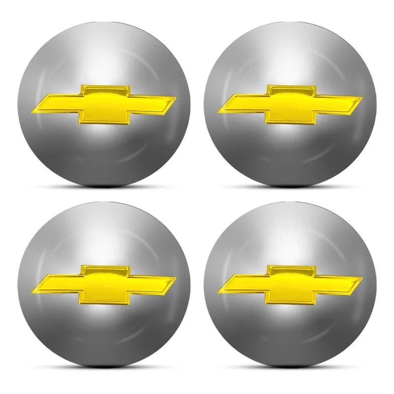 4Pcs Car Wheel Hub Cover Rim Center Cap Decorative Accessories For Chevrolet Silverado Impala Malibu Cruze Camaro Blazer Spark