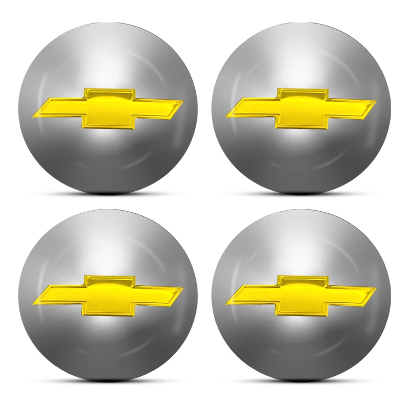 4Pcs Car Wheel Hub Cover Rim Center Cap Decorative Accessories For Chevrolet Silverado Impala Malibu Cruze Camaro Blazer Spark