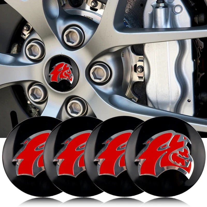 56MM Car Wheel Center Cover Sticker Hub Cap Accessories For Dodge Durango Caliber Dakota Neon SRT SXT Nitro Avenger Dart Viper