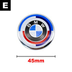 4.5cm Car Steering Wheel Decoration Badge Sticker For BMW G80 E84 F48 G01 G11 X1 X2 X3 X4 X5 X6 G07 Interior Emblem Accessorie