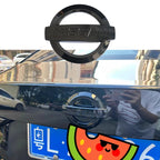 1pcs Nissan black ABS 8.8cm 10cm 10.5cm 11.8cm 12.8cm Car Front logo Rear Bumper tail door Car trunk Emblem sticker Accessories