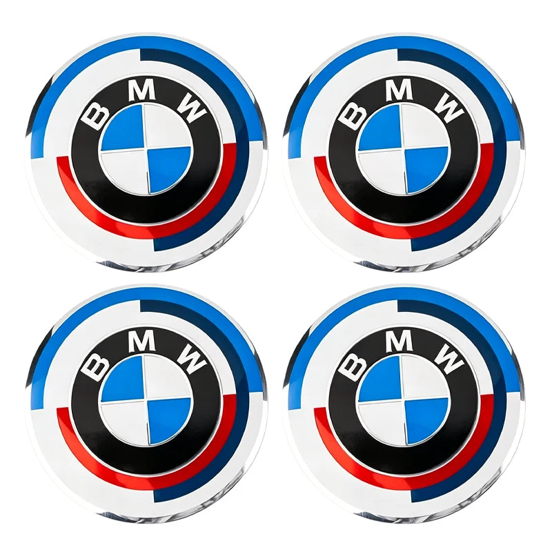 4Pcs 56mm Wheel Center Caps Emblem Badge Sticker Accessories For BMW G80 G06 G07 G42 G14 G15 G16 F82 F20 F21 F83 M2 M3 M4 M5 M8