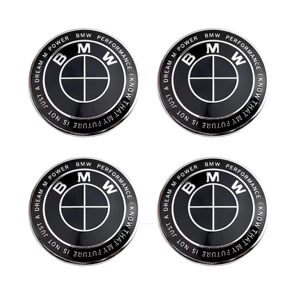 BMW 7Pcs Badge Logo 3D Wheel Center Cap Set Fit E36 E46 E53 E90 E60 E93 E87 G01 G20 E30 X1 X3 X5 X6 X7 F30 F20 Auto Accessories