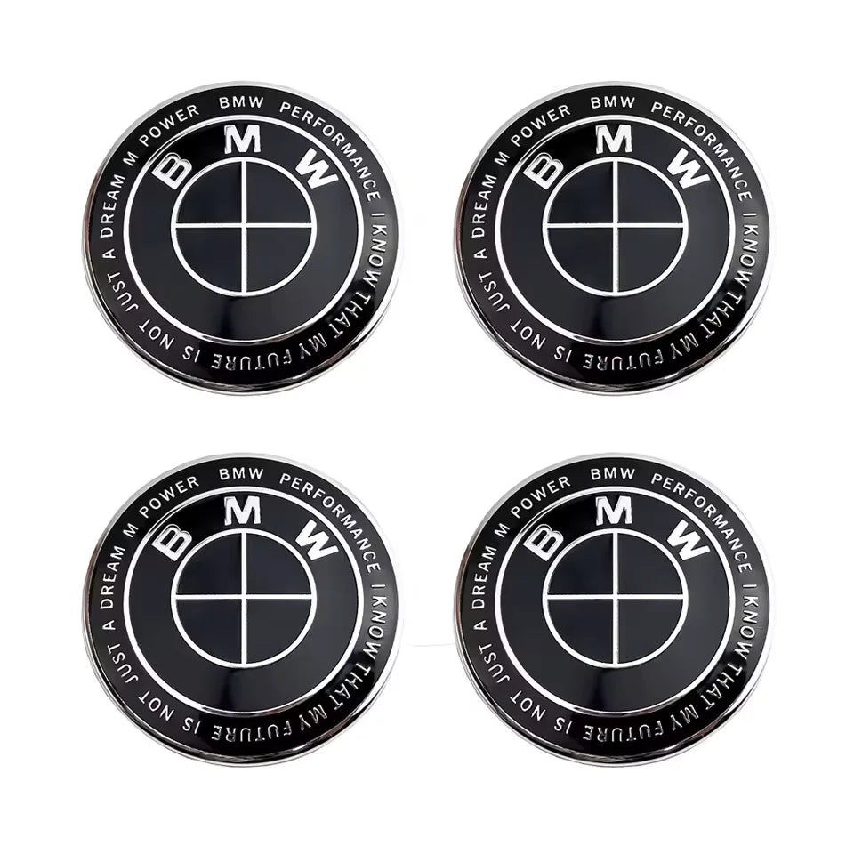 BMW 7Pcs Badge Logo 3D Wheel Center Cap Set Fit E36 E46 E53 E90 E60 E93 E87 G01 G20 E30 X1 X3 X5 X6 X7 F30 F20 Auto Accessories
