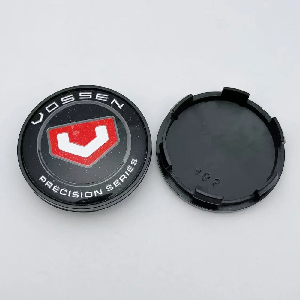 4pcs 65MM 59MM Vossen Logo Emblem Badge Car Wheel Center Caps Wheel Hubcap Hub Center Dust Cover Replace Car Styling Accessories