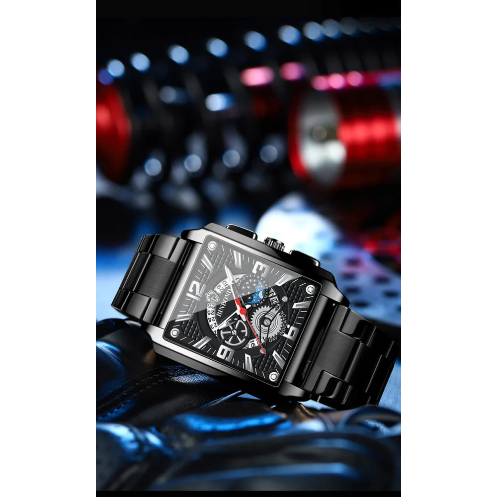 BINBOND Luxury quartz wristwatches luminous waterproof auto date chronograph men's watch business sport fashion casual reloj