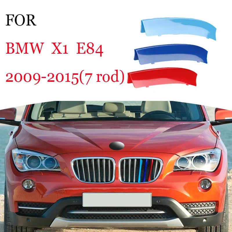 ABS Car Grille Trim Strip For BMW X1 X2 X3 X4 X5 X6 X7 E84 F48 F49 F39 E83 F25 G01 F26 G02 E70 F15 E53 G05 E71 E72 F16 G06 G07