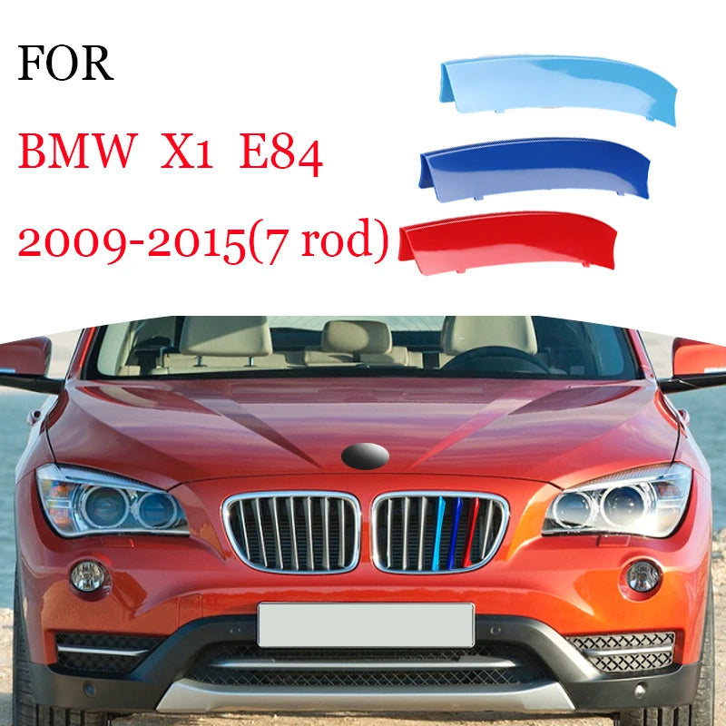 ABS Car Grille Trim Strip For BMW X1 X2 X3 X4 X5 X6 X7 E84 F48 F49 F39 E83 F25 G01 F26 G02 E70 F15 E53 G05 E71 E72 F16 G06 G07