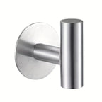 1 Uds., gancho autoadhesivo sin perforaciones, gancho de baño de acero inoxidable, accesorios de baño, organizador de cocina