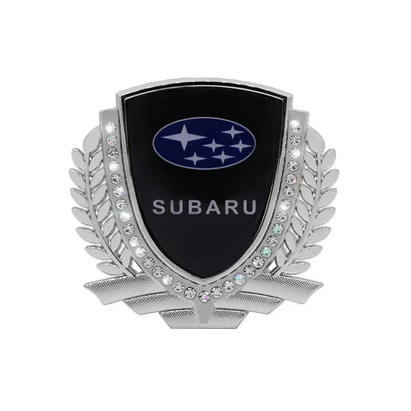 3D Car Window Side Emblem Rear Trunk Metal Badge Sticker Styling for Subaru Outback Impreza Forester Levorg XV STI Ascent Legacy