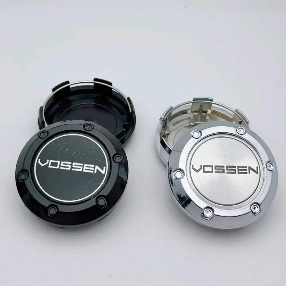 4pcs/Set 66MM 62MM VOSSEN Logo Emblem Badge Car Wheel Center Caps Rim Hubcap Wheel Hub Center Dust Cover Replace Car Accessories